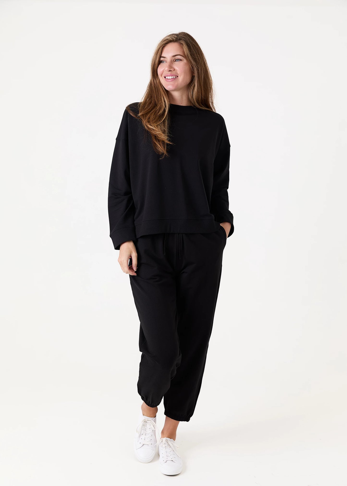 Elasticated Cuff Drawstring Joggers - Blue, Khaki, Black & Navy