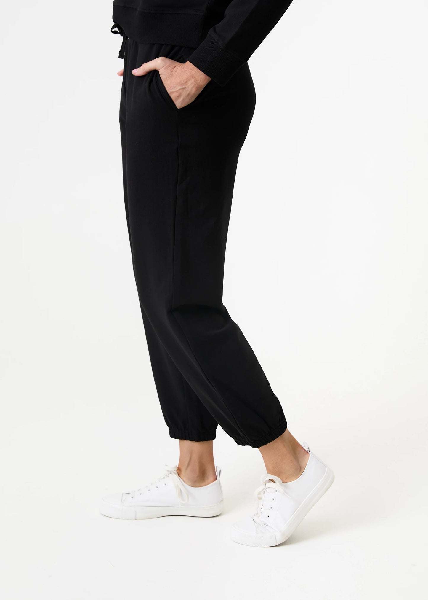 Elasticated Cuff Drawstring Joggers - Blue, Khaki, Black & Navy