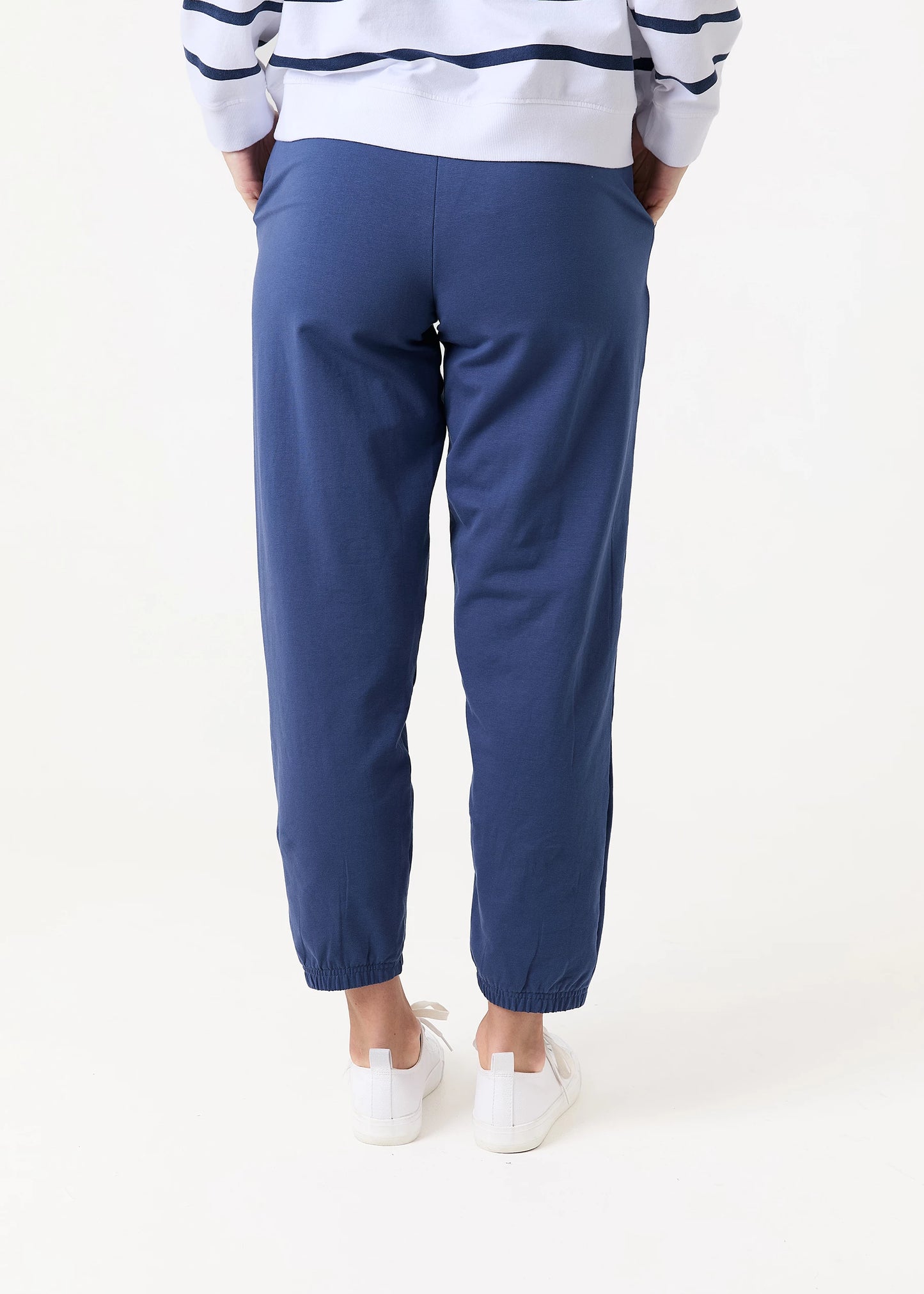 Elasticated Cuff Drawstring Joggers - Blue, Khaki, Black & Navy