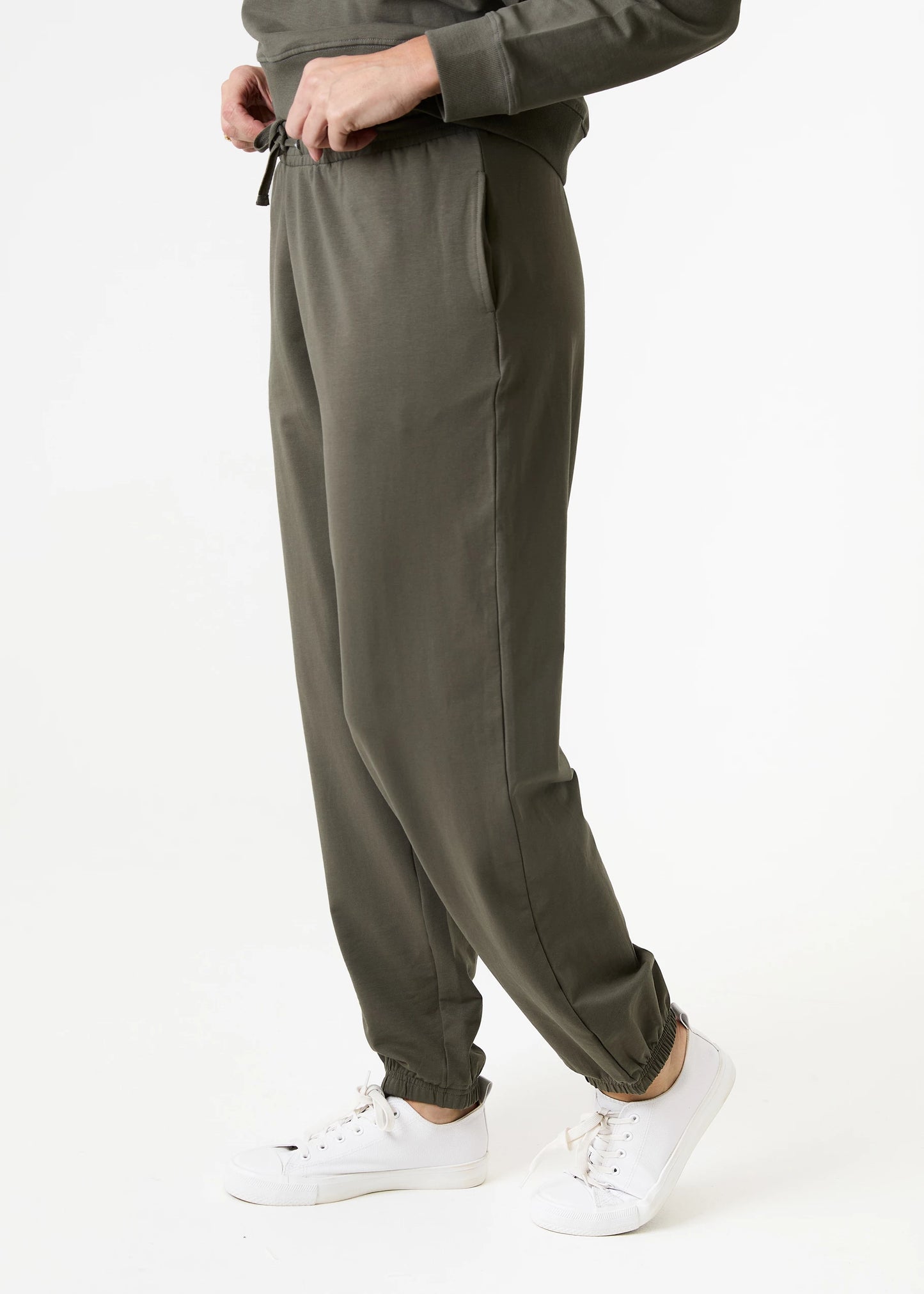 Elasticated Cuff Drawstring Joggers - Blue, Khaki, Black & Navy