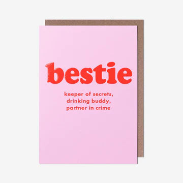 Greeting Card - Bestie - Keeper Of Secrets