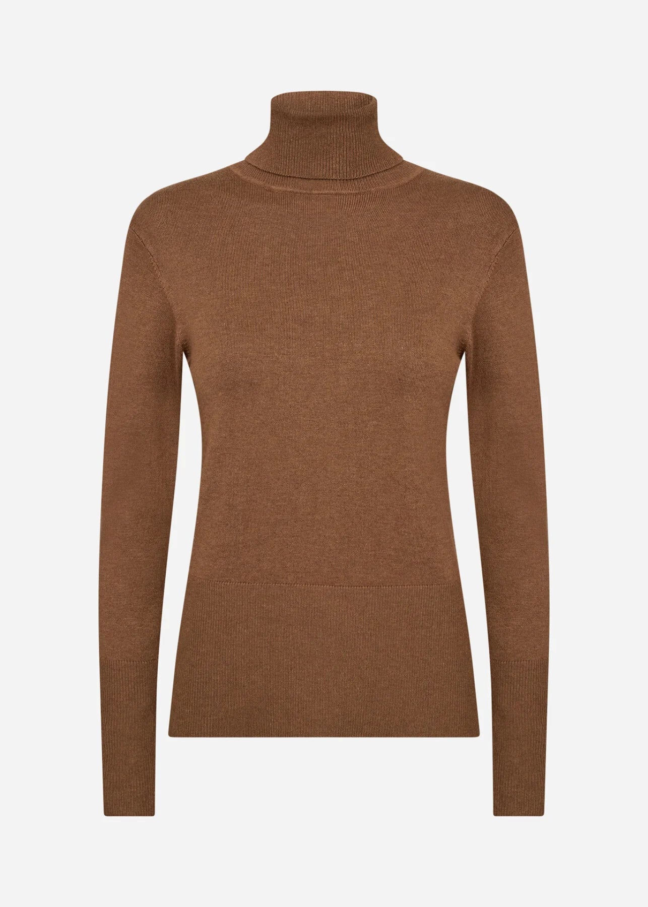 Polo Neck Jumper - Tan