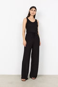 Knitted Scoop Neck Vest Top - Oatmeal or Black