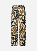 Wide Leg Trouser - Oatmeal, Olive Green & Black