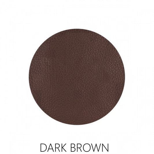 Leather Crossbody Bag with Two Pockets - Chocolate Brown