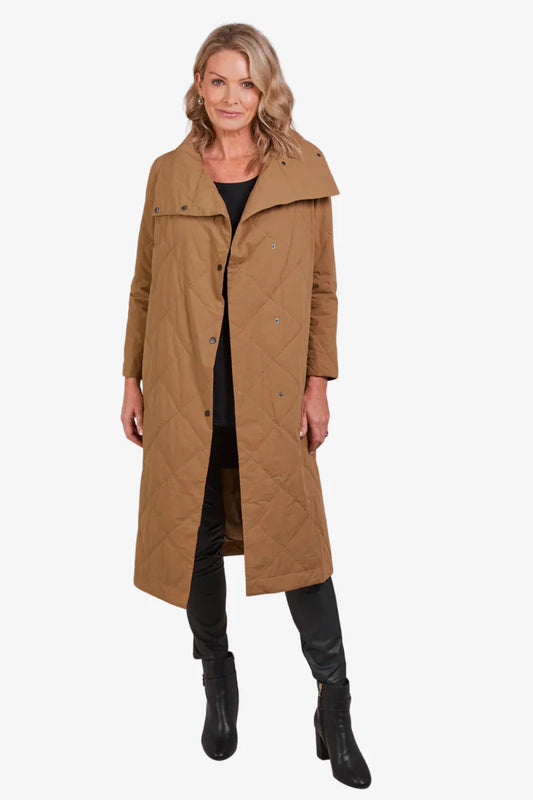 Lightweight Quilted Coat - Hazel