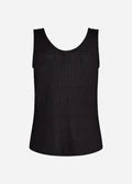 Knitted Scoop Neck Vest Top - Oatmeal or Black