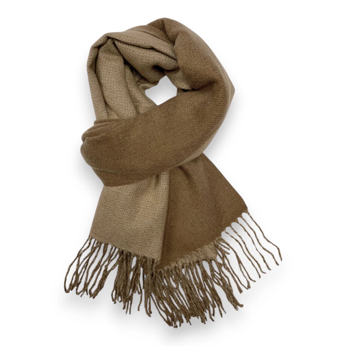 Premium Two-Tone Cashmere Blend Winter Scarf - Various Colours