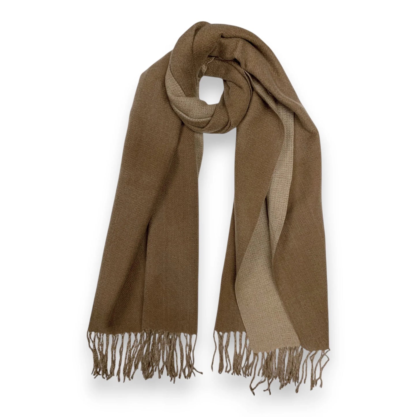 Premium Two-Tone Cashmere Blend Winter Scarf - Various Colours