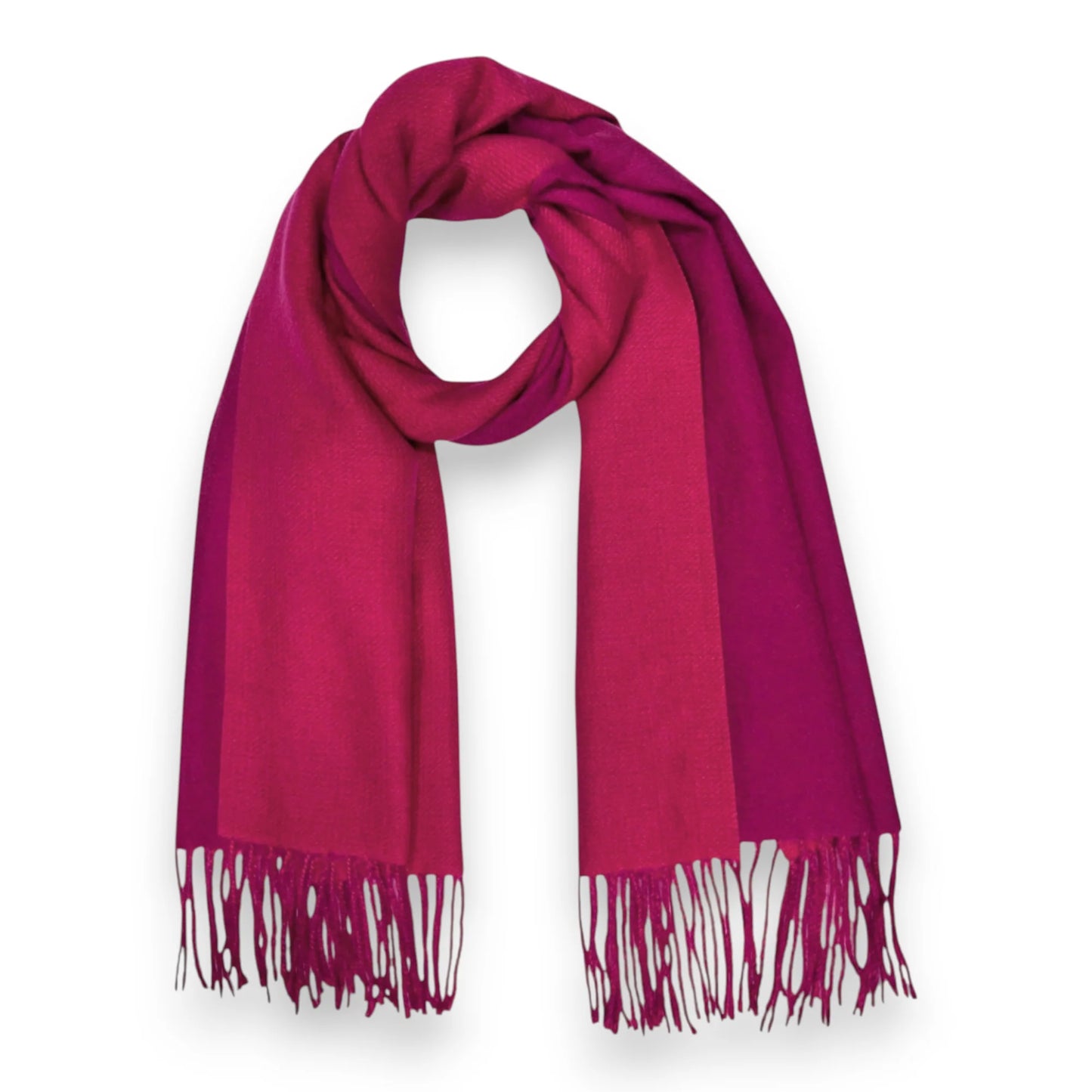 Premium Two-Tone Cashmere Blend Winter Scarf - Various Colours