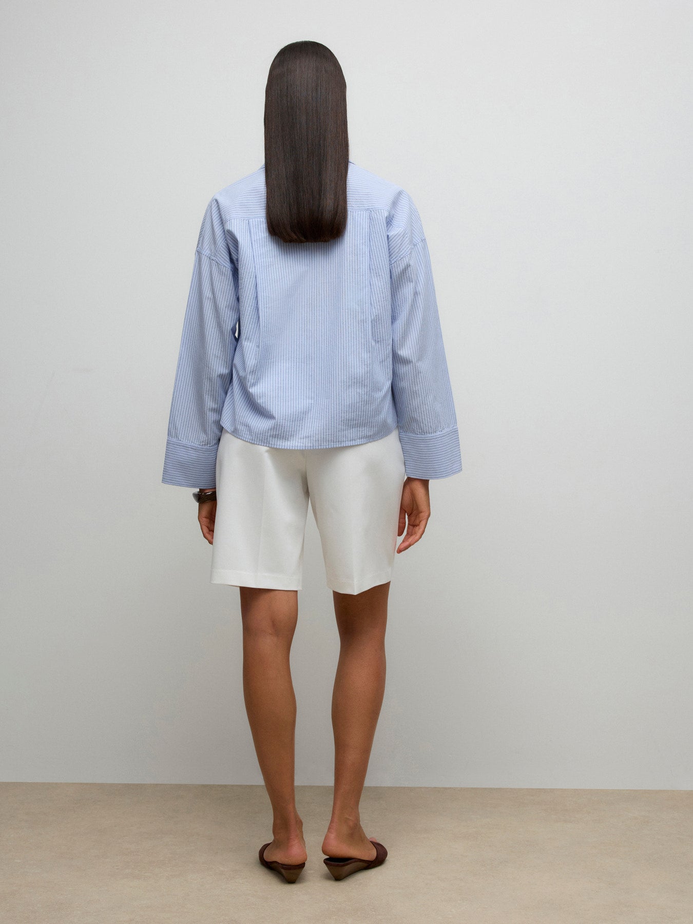 Tailored Knee Shorts - White or Black