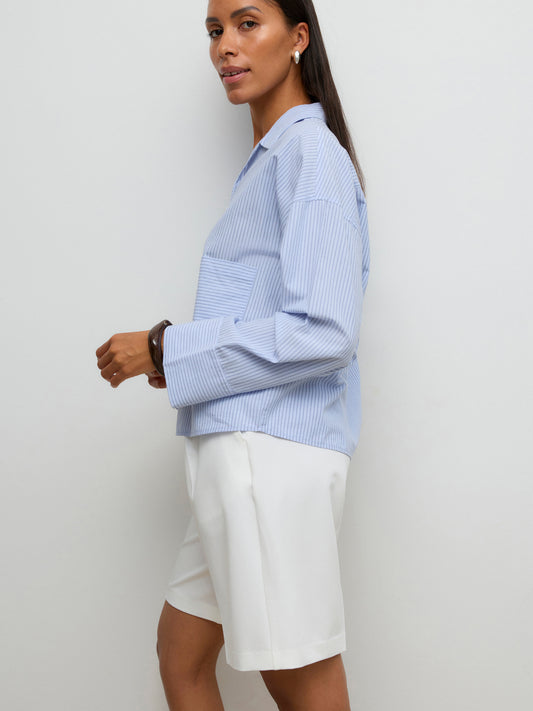 Tailored Knee Shorts - White or Black