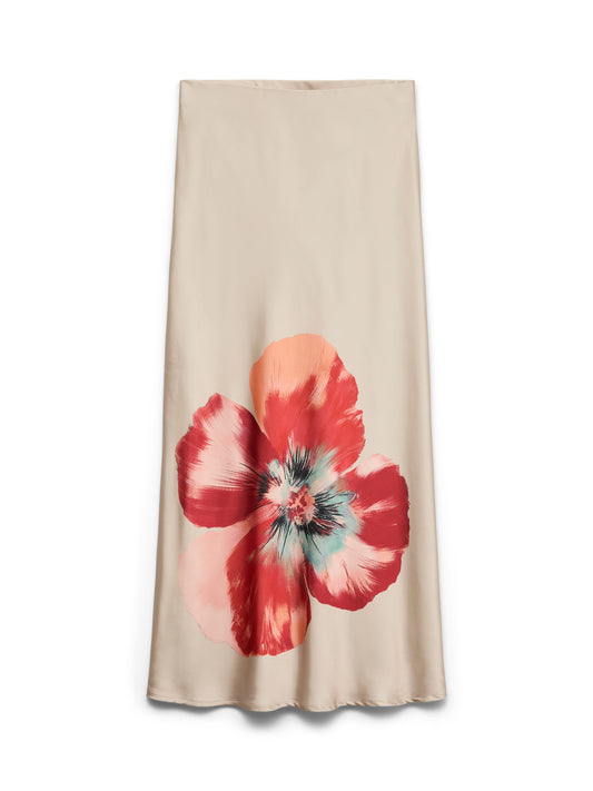 Hibiscus Summer Satin Skirt