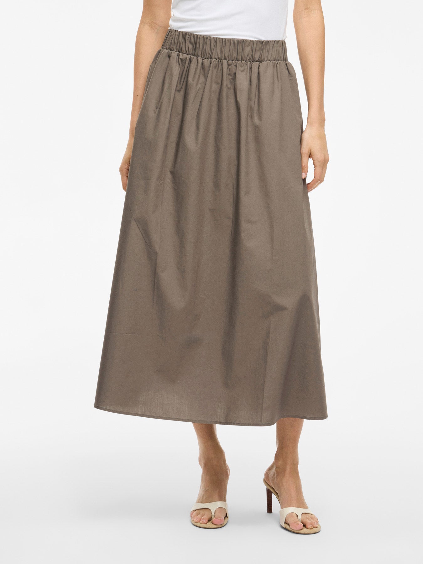 Cotton Ankle Skirt - Grey, Blue or Black