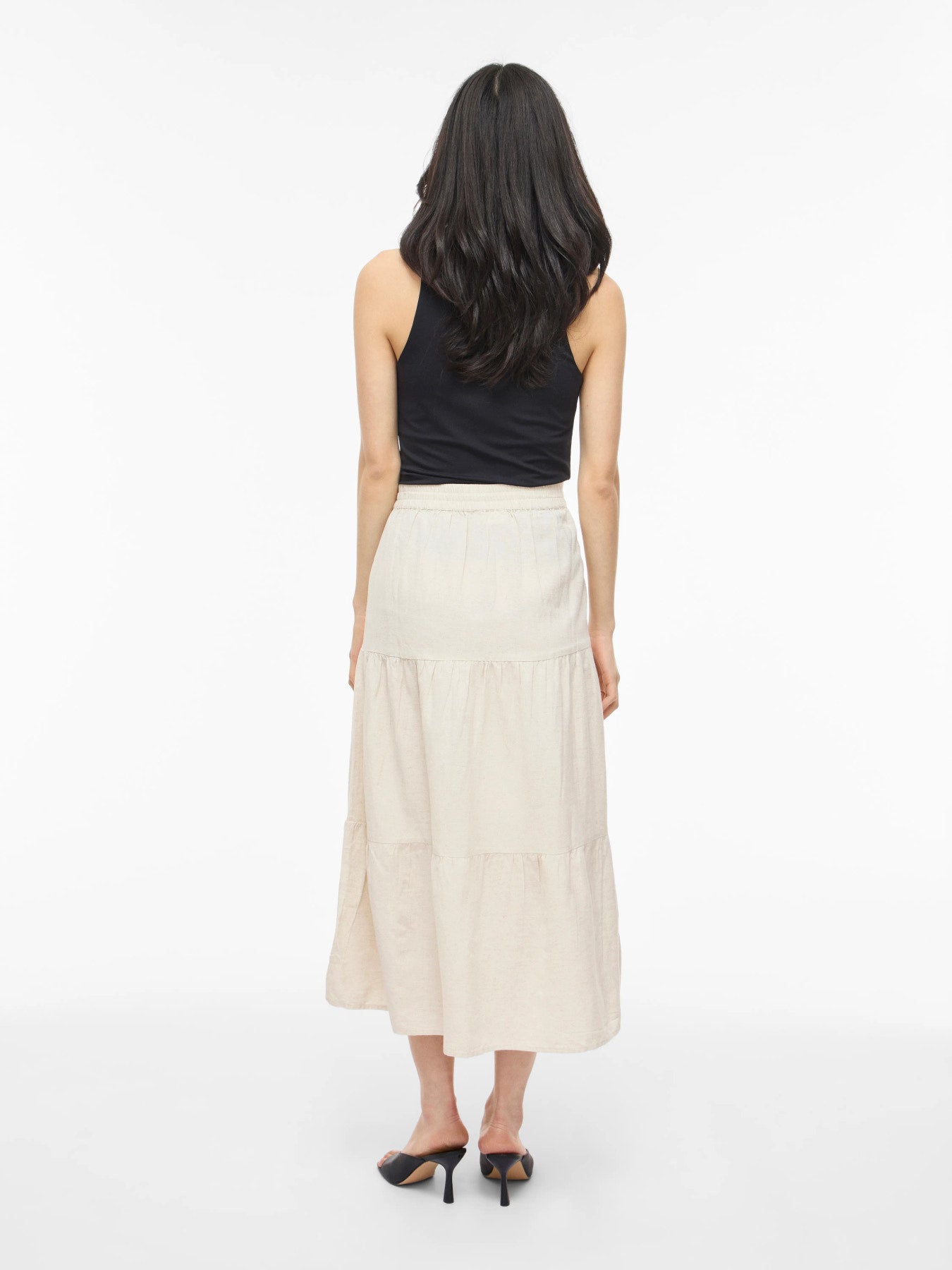 Hight Waisted Midi Skirt