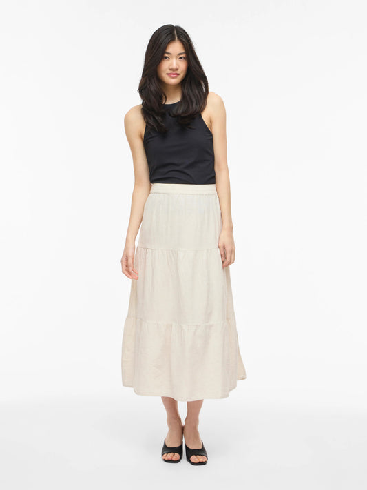 Hight Waisted Midi Skirt
