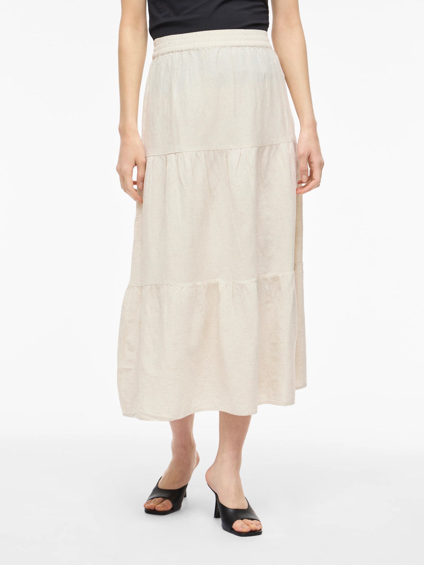 Hight Waisted Midi Skirt
