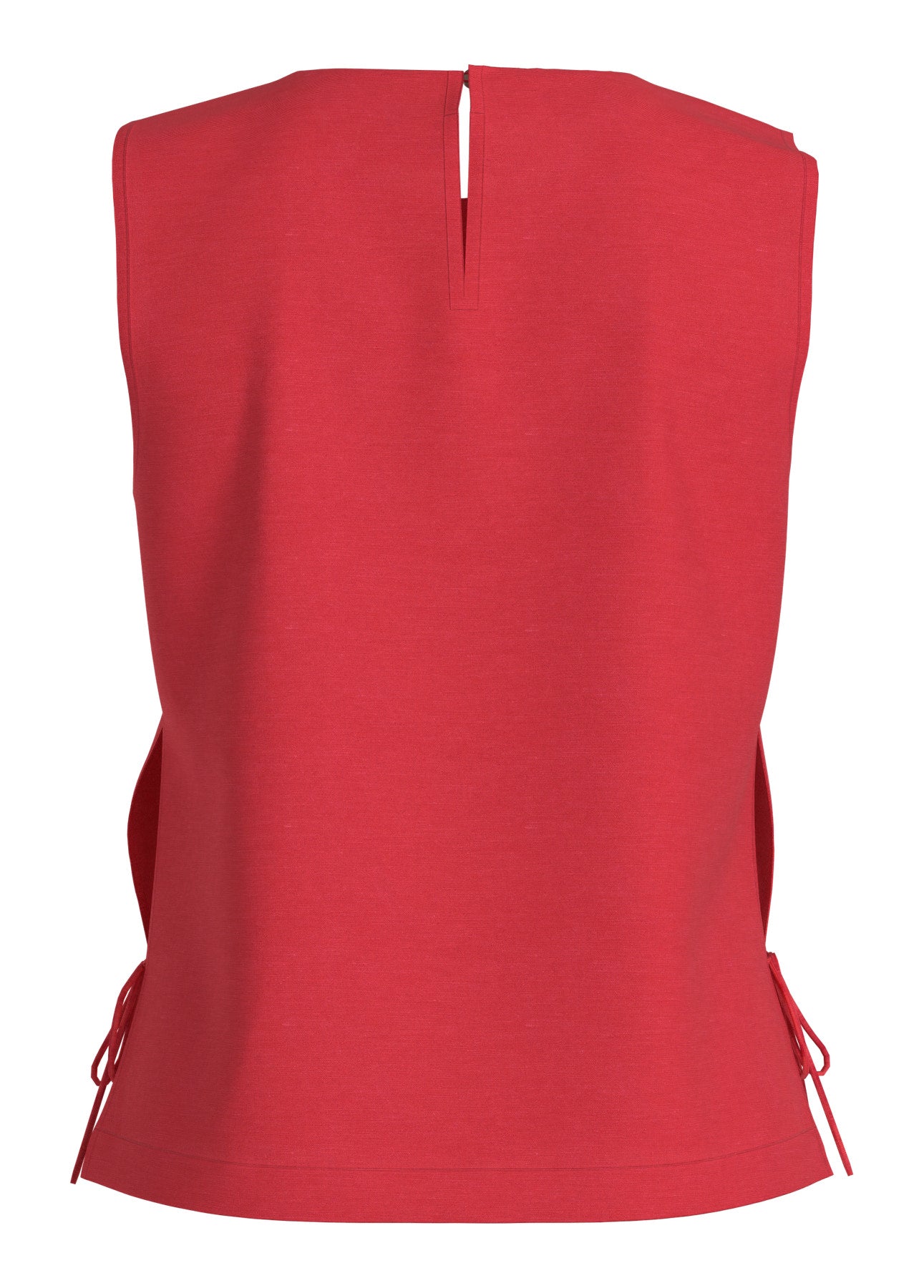 Sleeveless Linen Mix Shell Top - Various Colours
