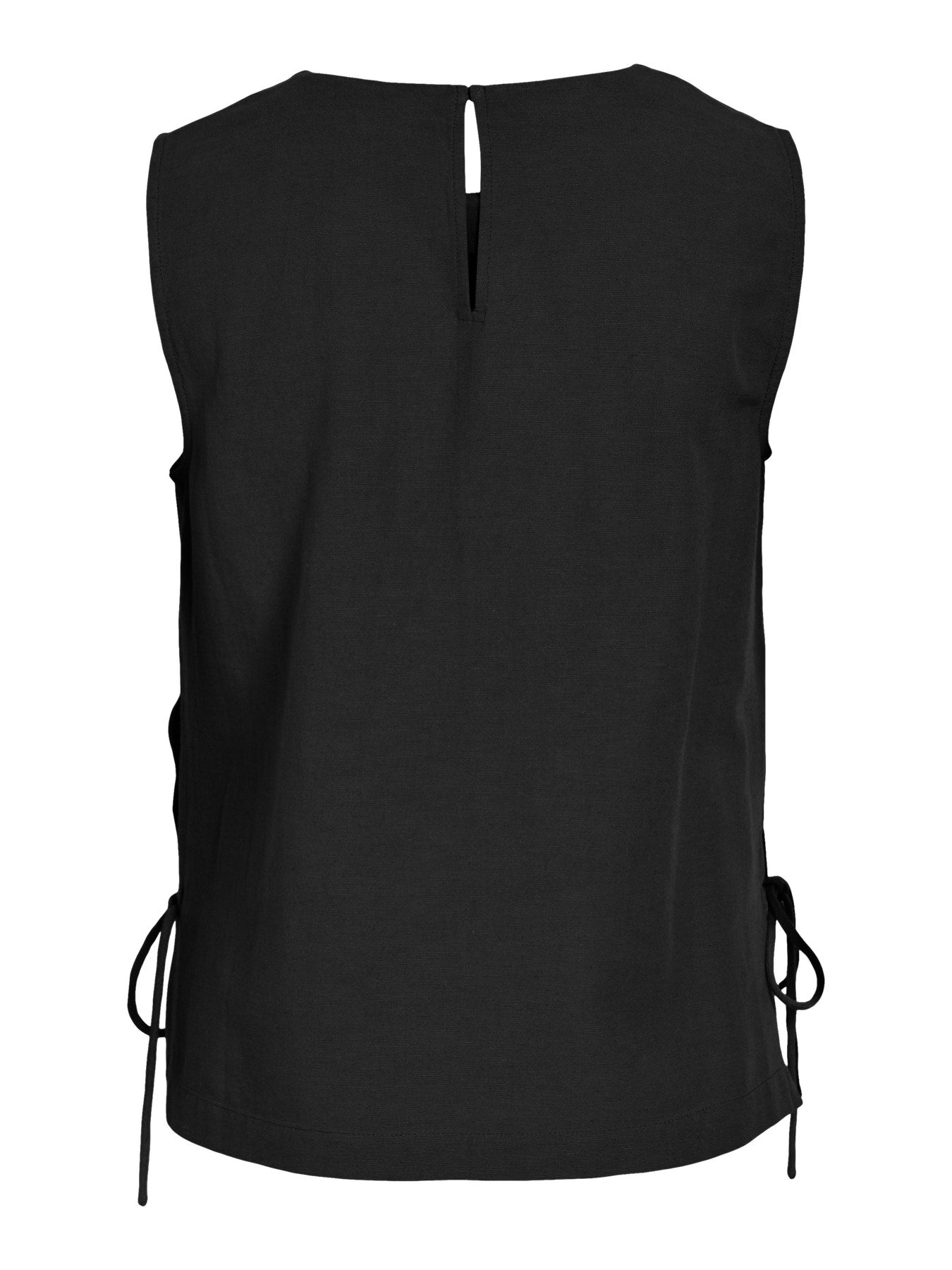 Sleeveless Linen Mix Shell Top - Various Colours