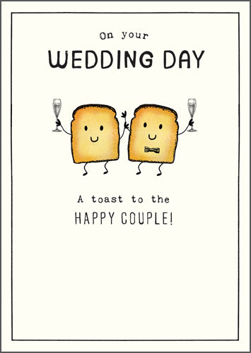 Greeting Card - Toast To The Happy Couple