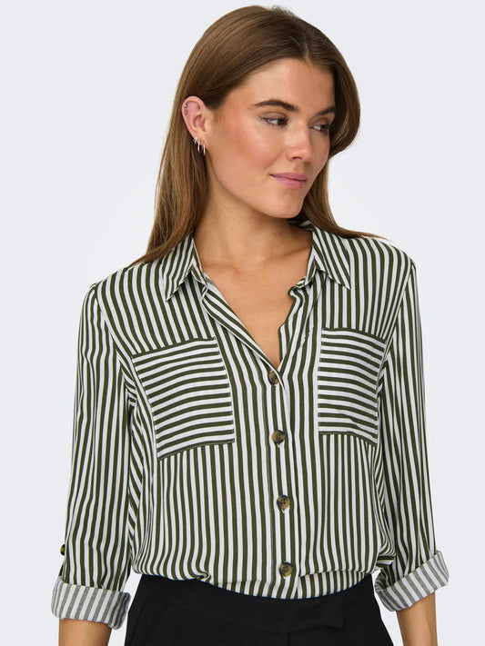 Shirt - Green Striped