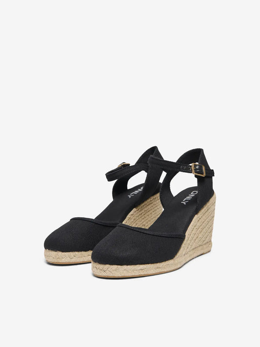 Espadrille Wedge - Black