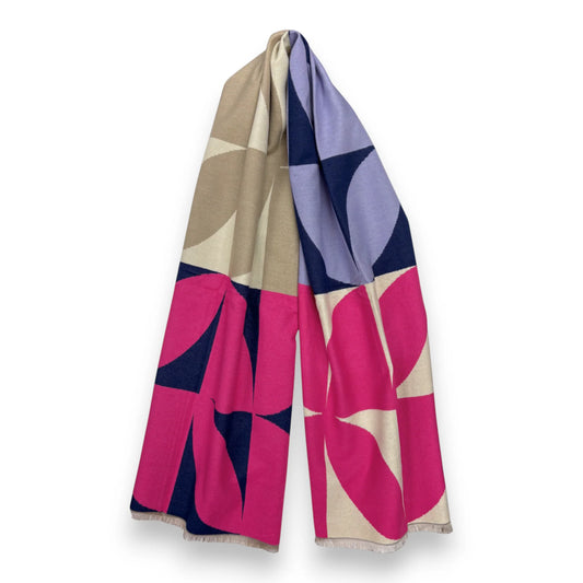 Retro Print Cashmere Blend Winter Scarf - Various colours