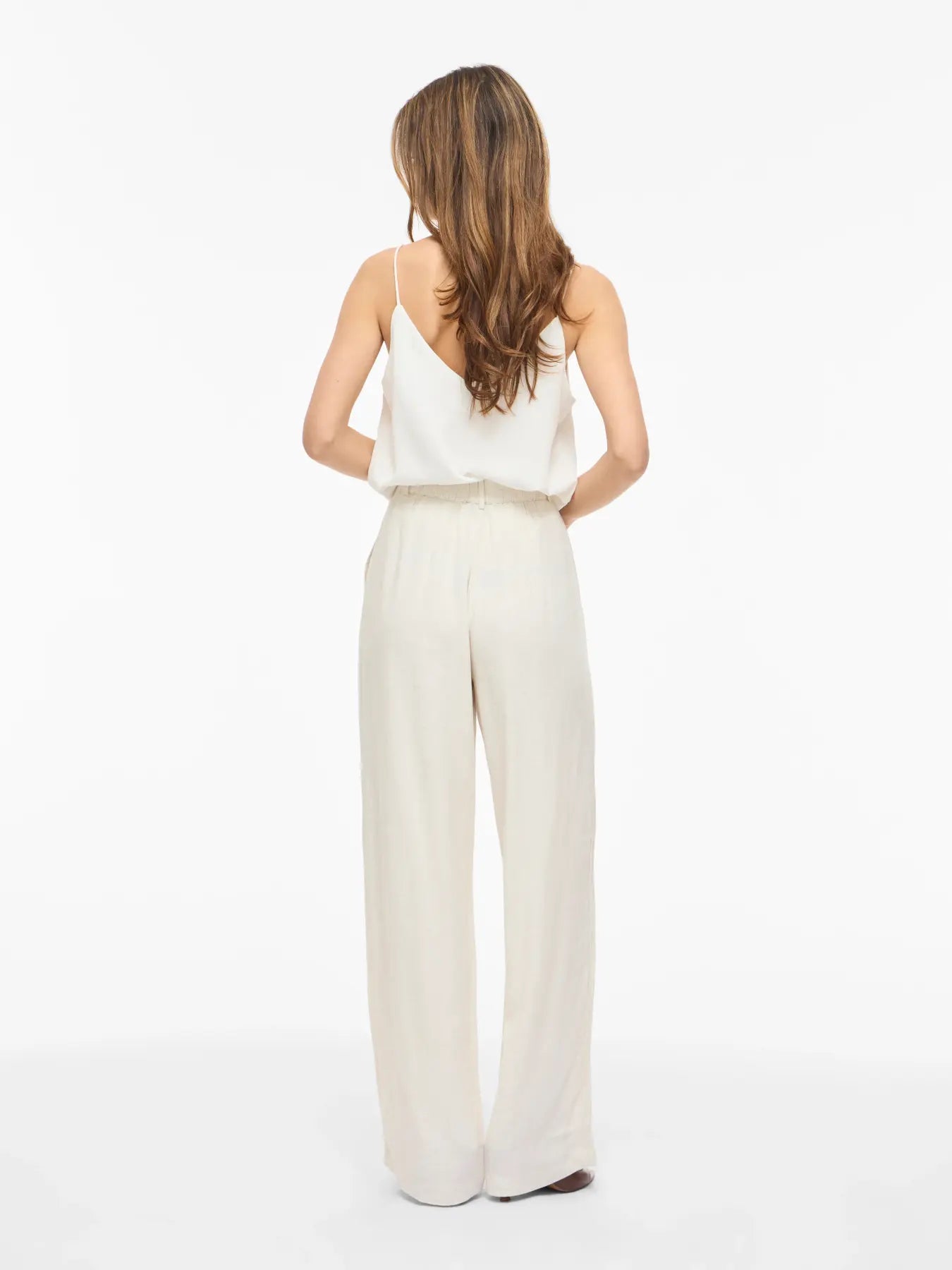 Linen Mix Trouser - Oatmeal or Brown