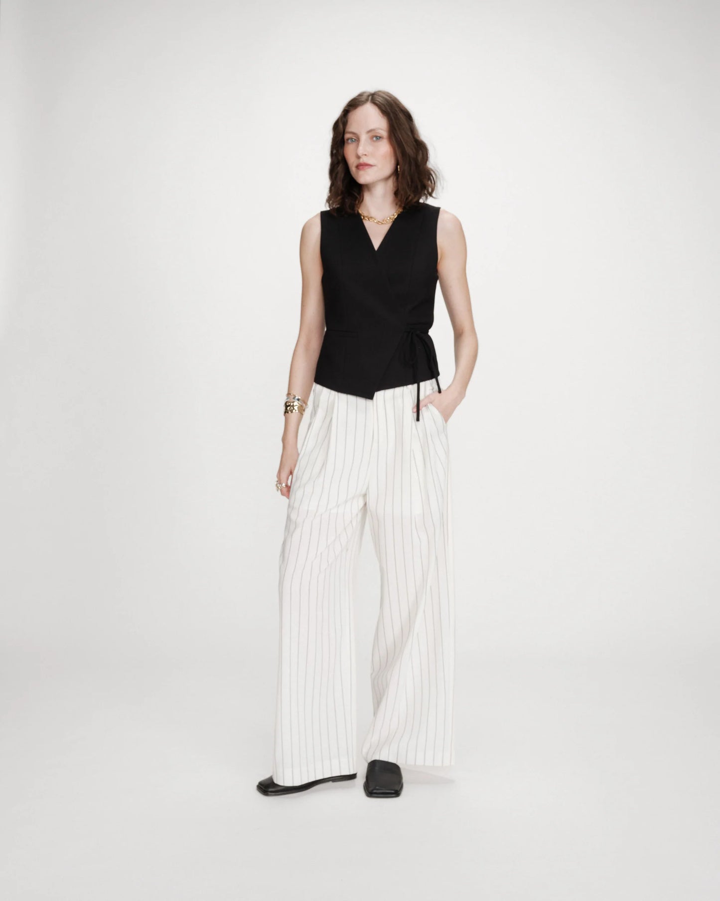 Tailored V Neck Waistcoat - Oatmeal or Black