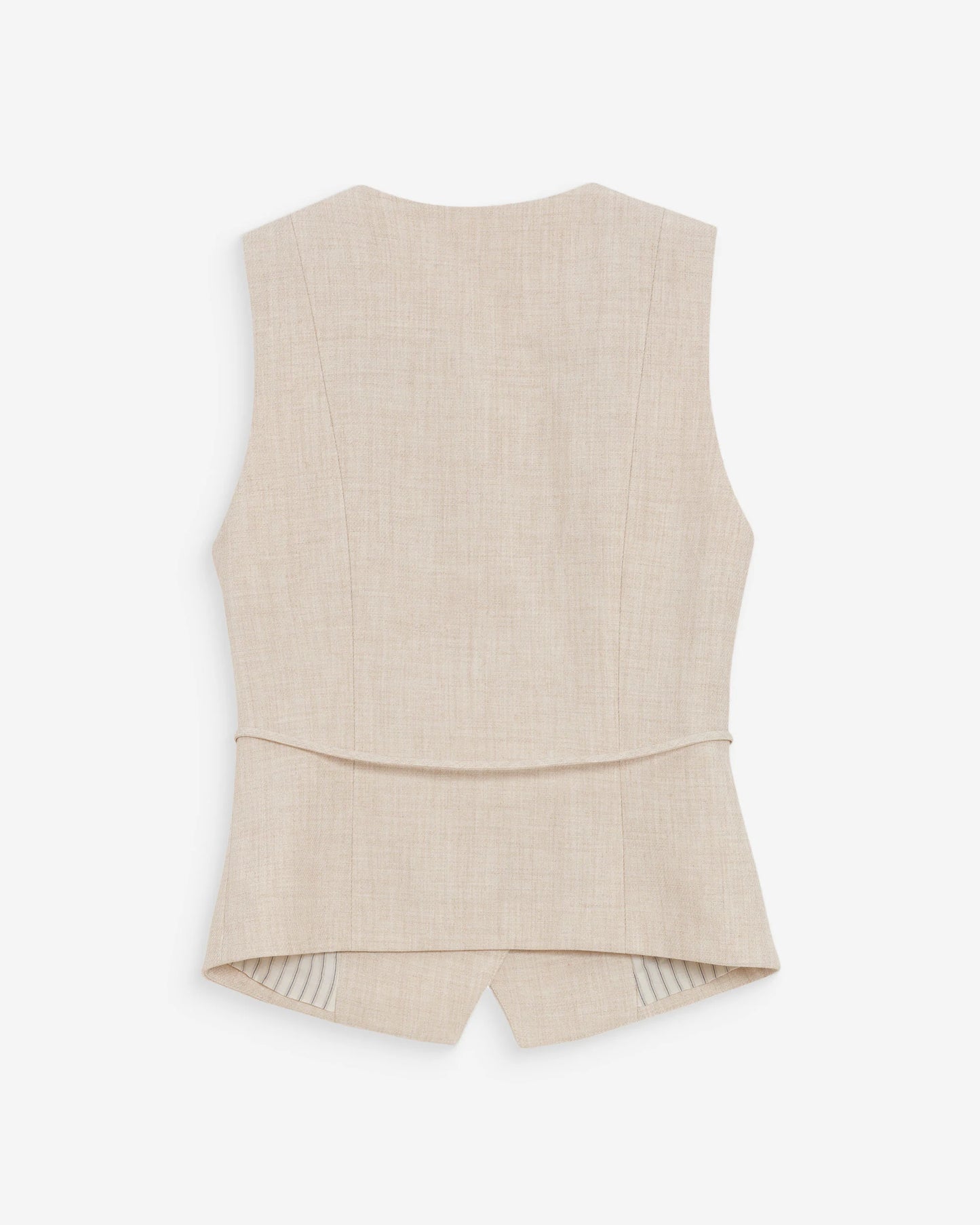 Tailored V Neck Waistcoat - Oatmeal or Black