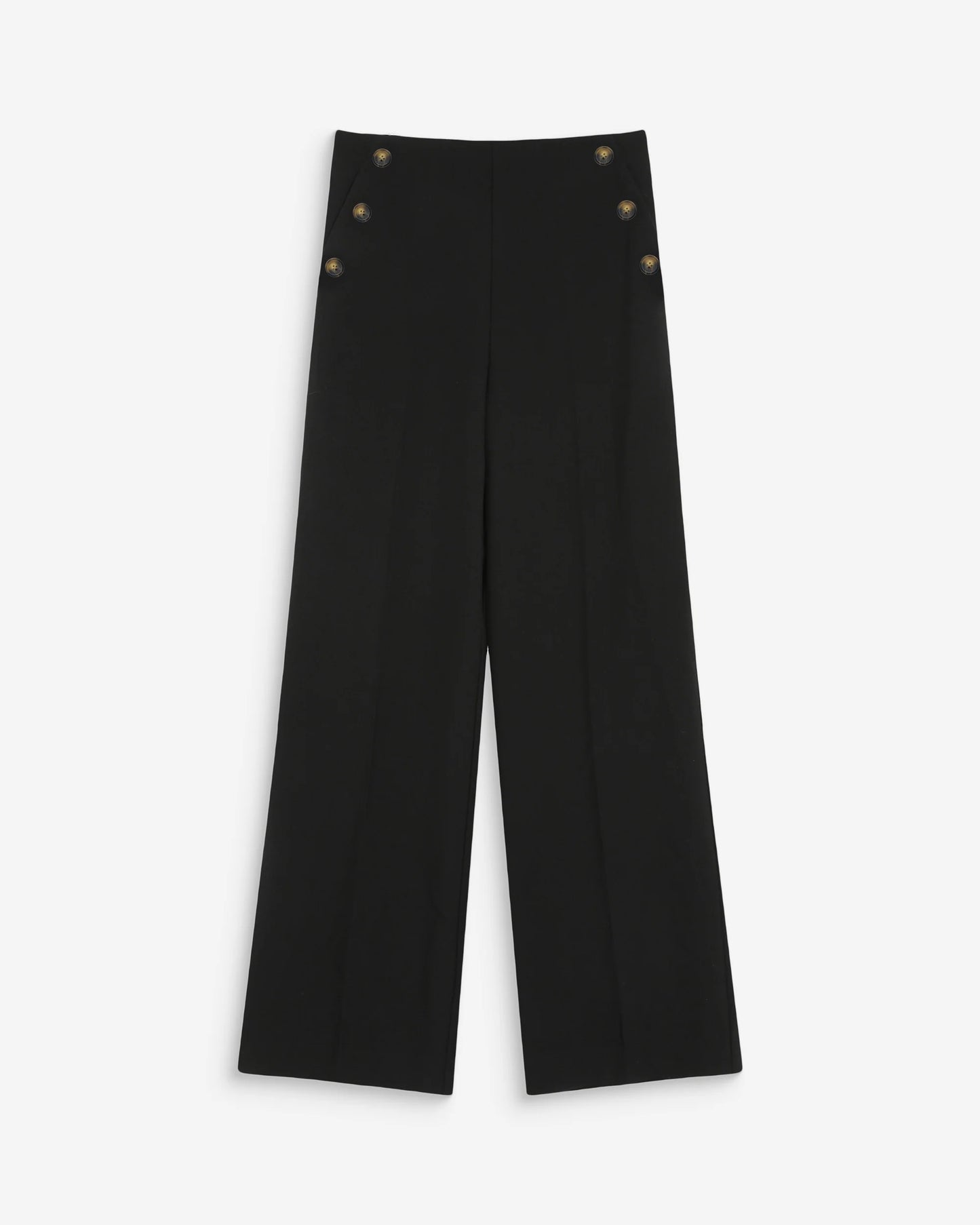 Tailored Wide Leg Trousers - Oatmeal or Black