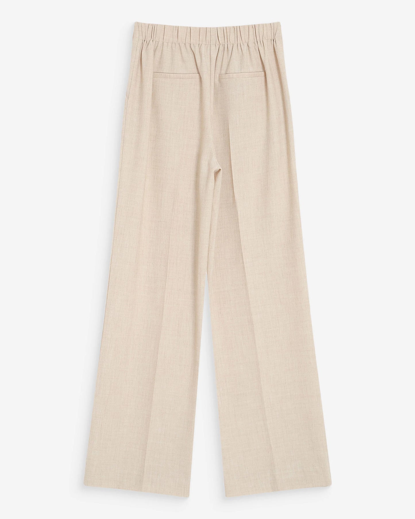 Tailored Wide Leg Trousers - Oatmeal or Black