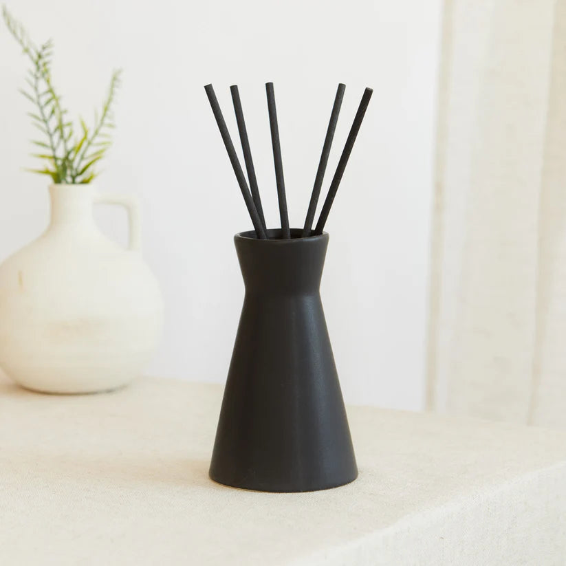 Black Reed Diffuser - Activated Charcoal & Matcha