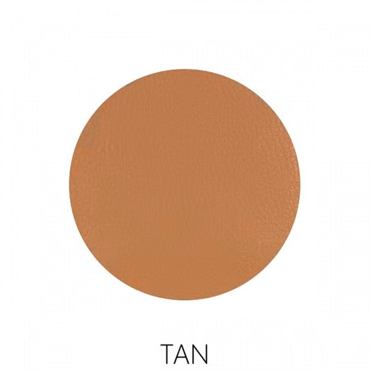 Leather Crossbody Bag with Two Pockets - Tan