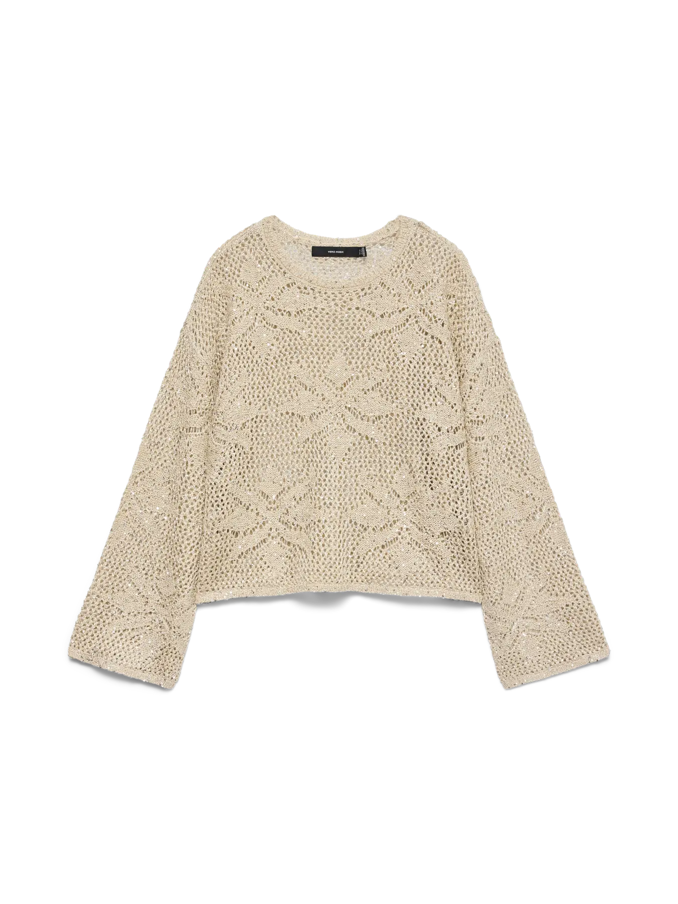 Open Weave Jumper - Natural or Green