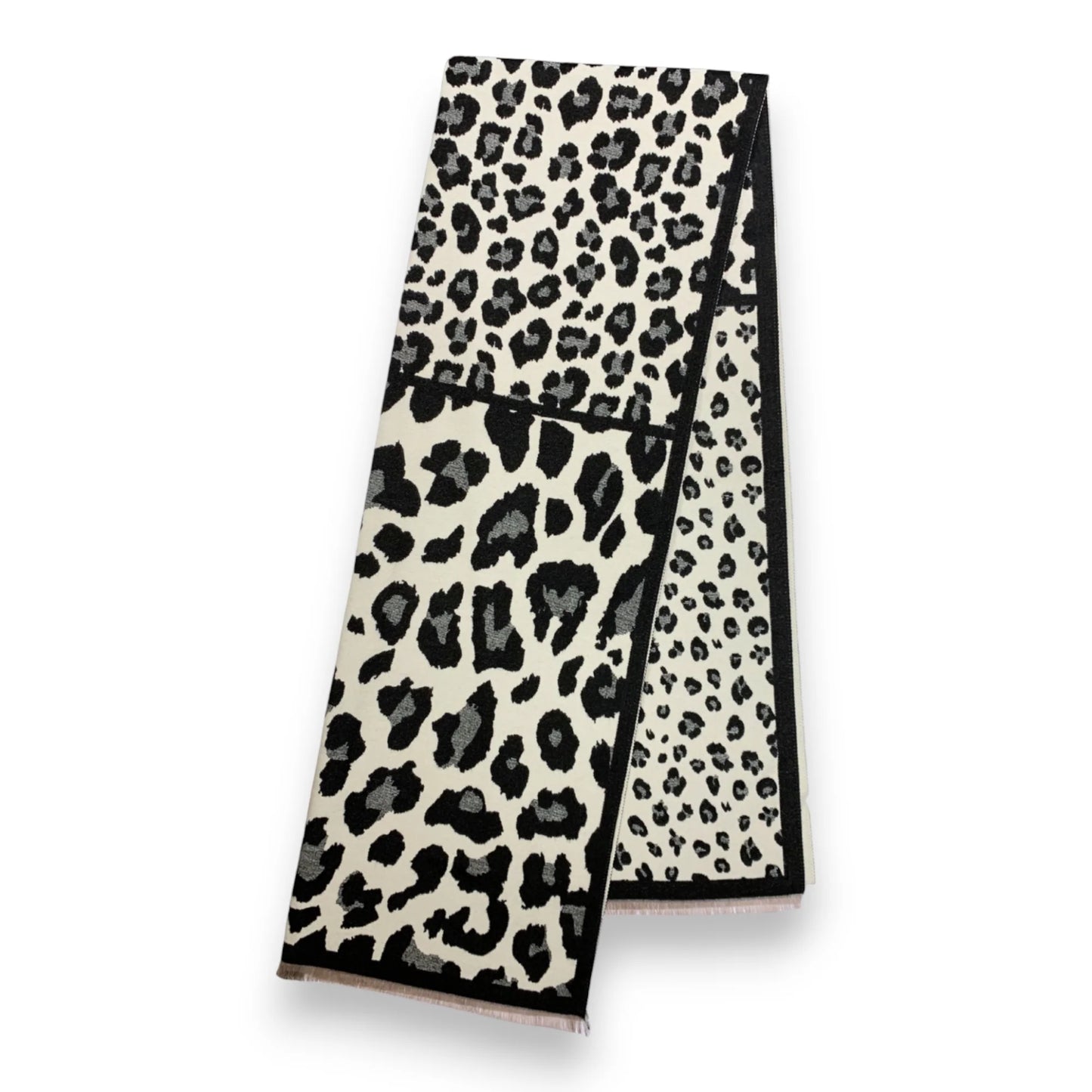 Leopard Print Cashmere Blend Winter Scarf - Various Colours