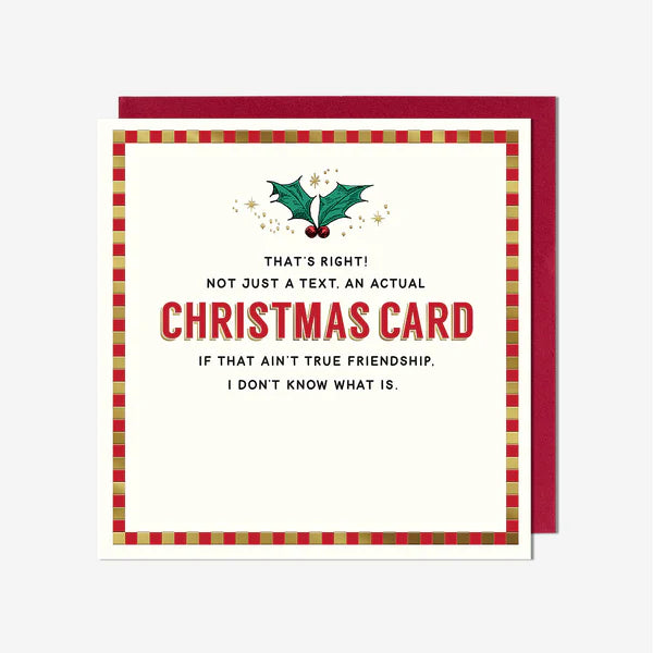 Greeting Card - An Actual Christmas Card