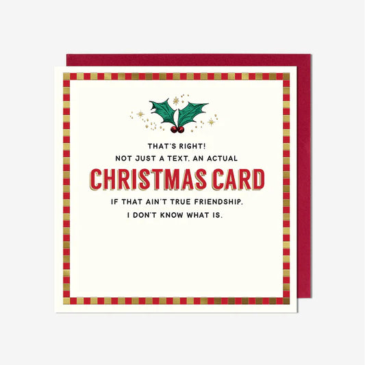 Greeting Card - An Actual Christmas Card