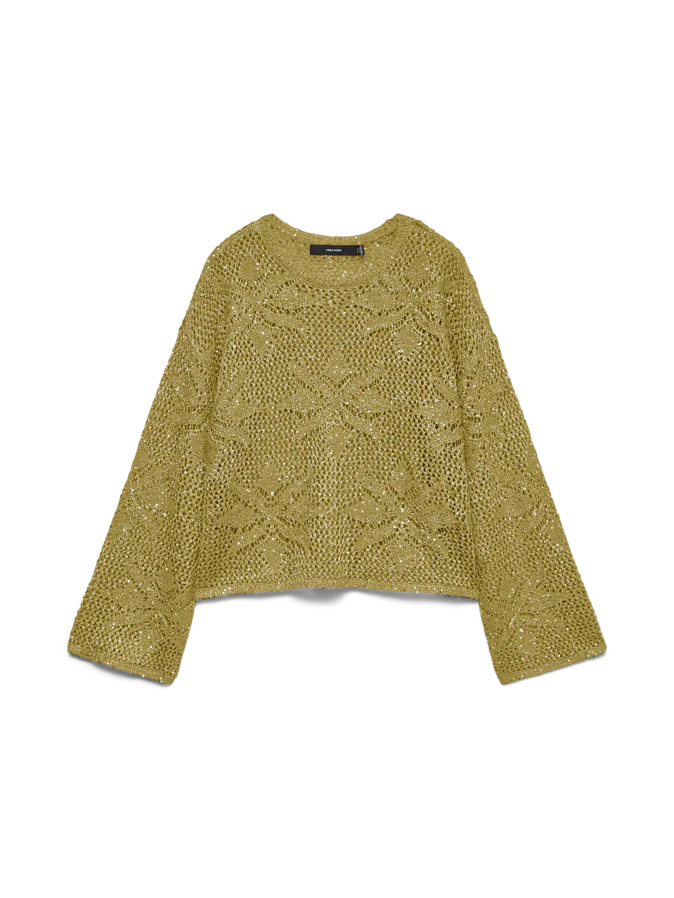 Open Weave Jumper - Natural or Green