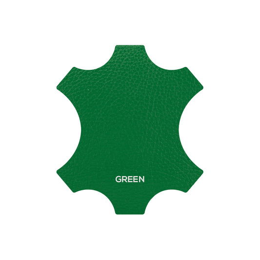 Fold Over Leather Clutch - Green