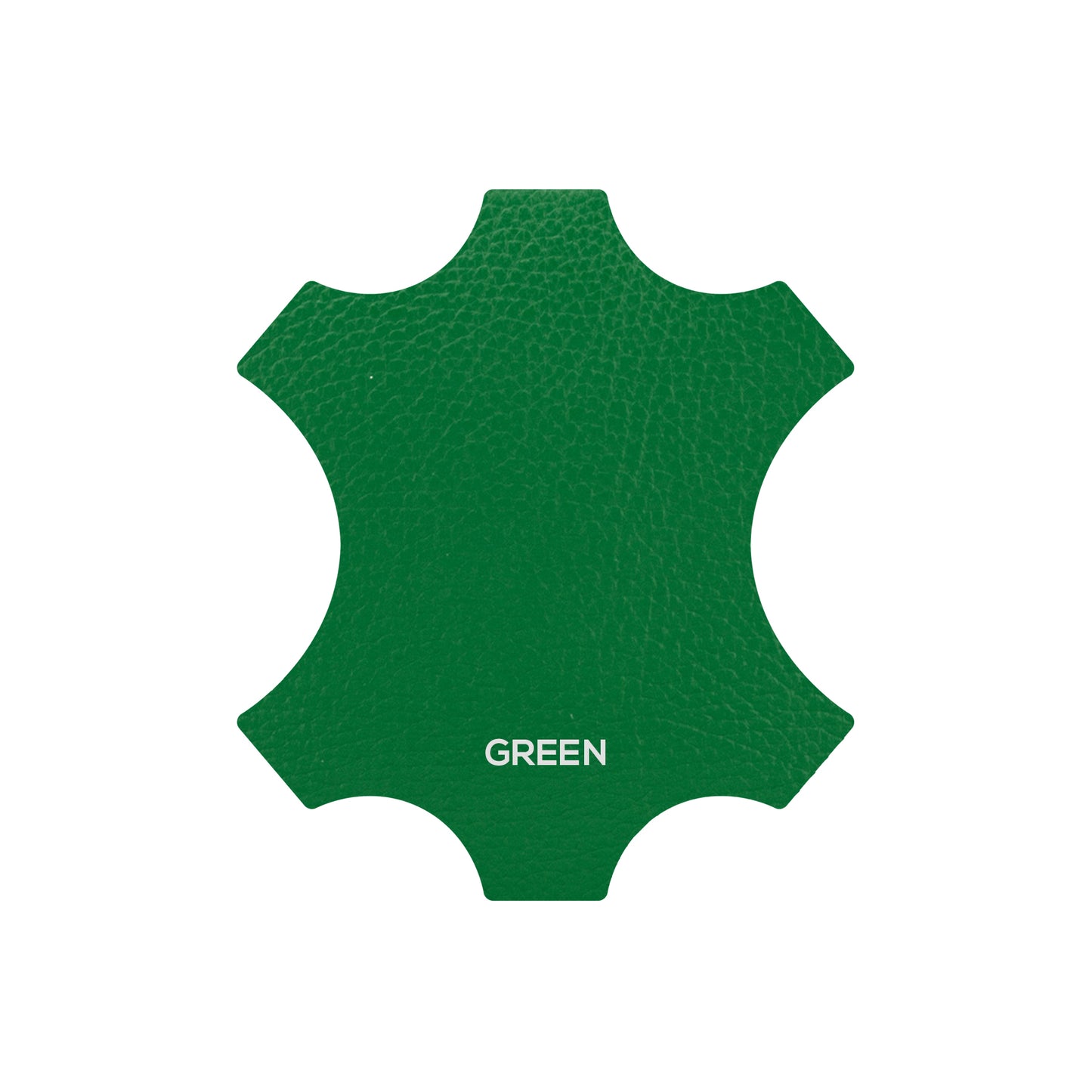 Leather Plain Hobo Bag - Green