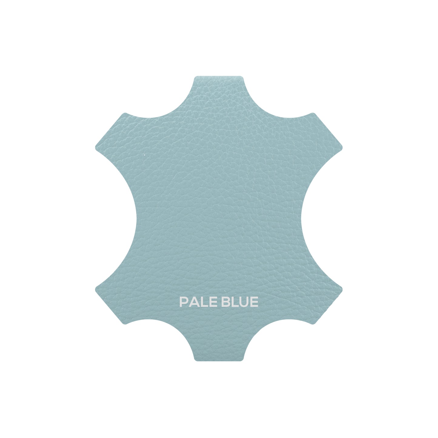 Leather Plain Hobo Bag - Light Blue
