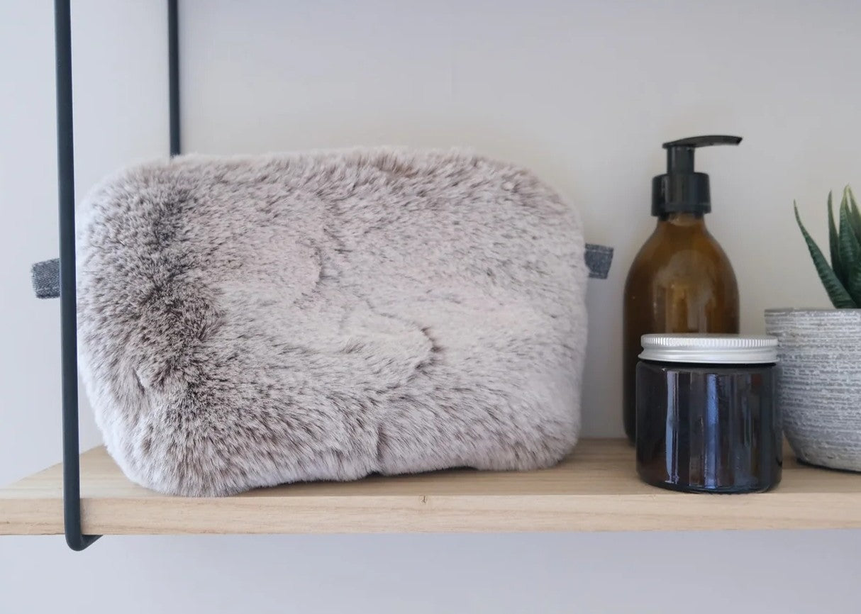 Faux Fur Make Up Bag