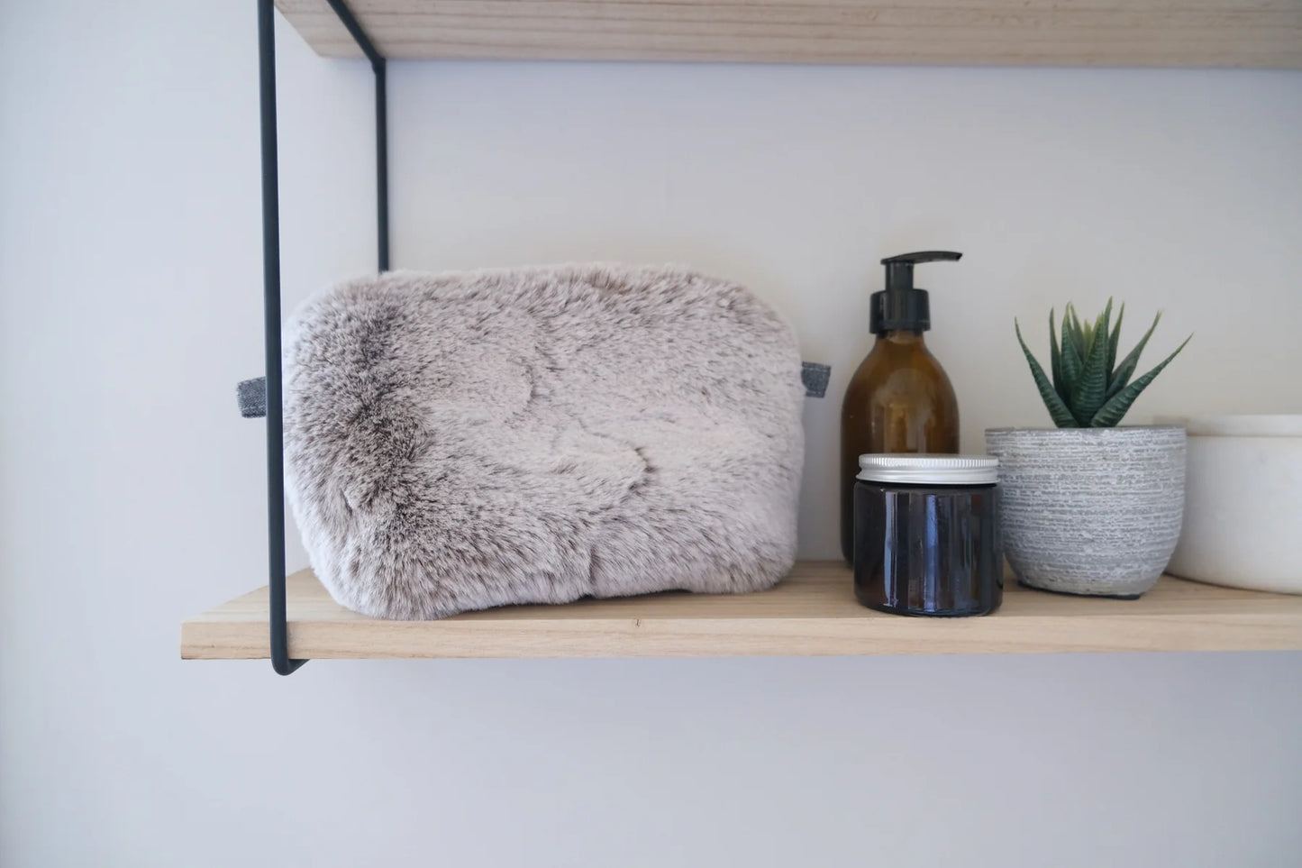 Faux Fur Make Up Bag