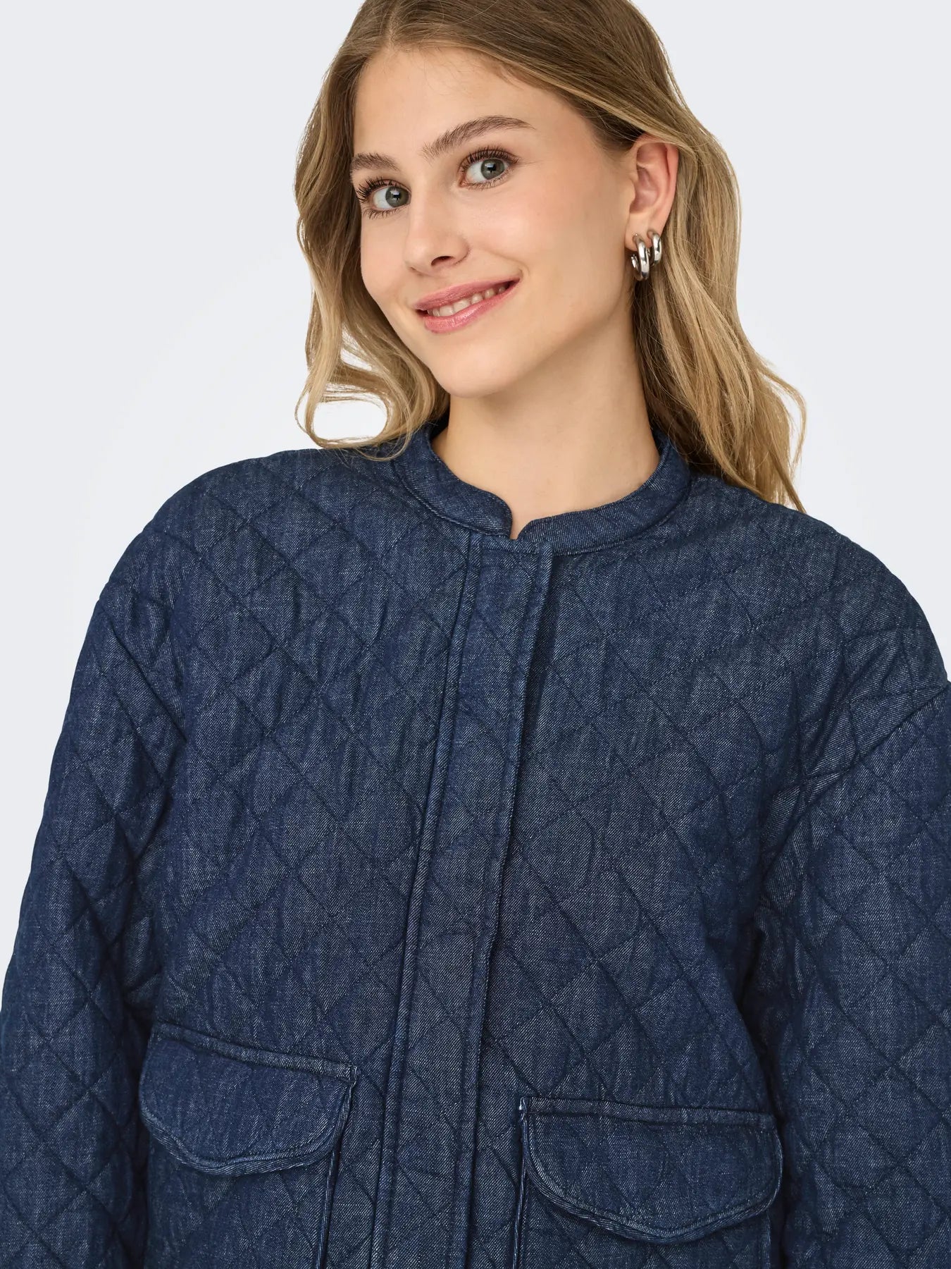 Lightweight Quilted Denim Jacket