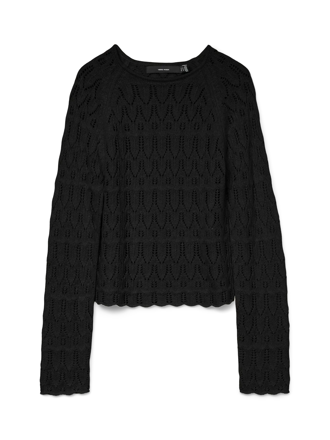 Open Weave Jumper - Black