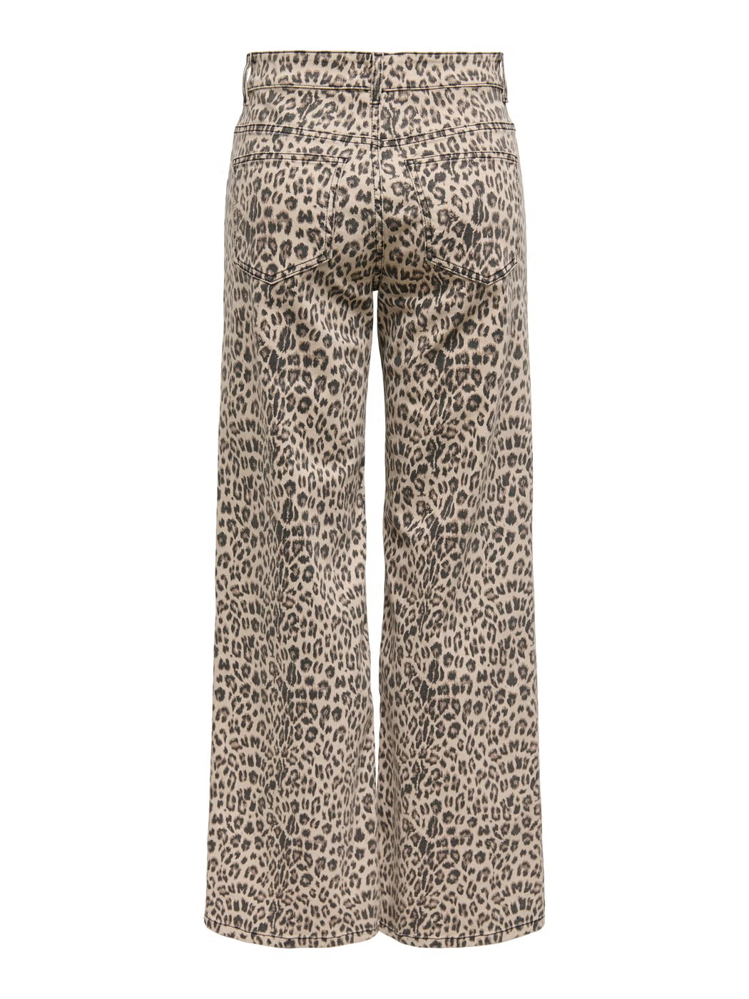 Animal Leopard Print Denim Jeans - Chocolate, Brown or Oatmeal