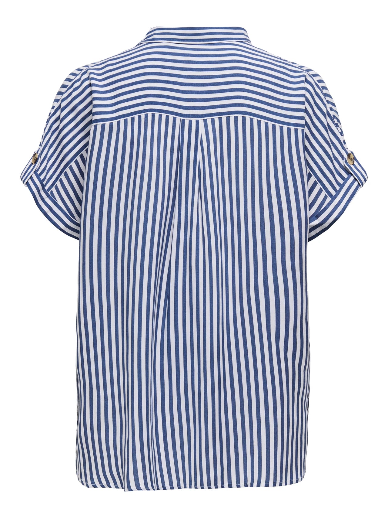 Short Sleeve Blue Stripe Shirt