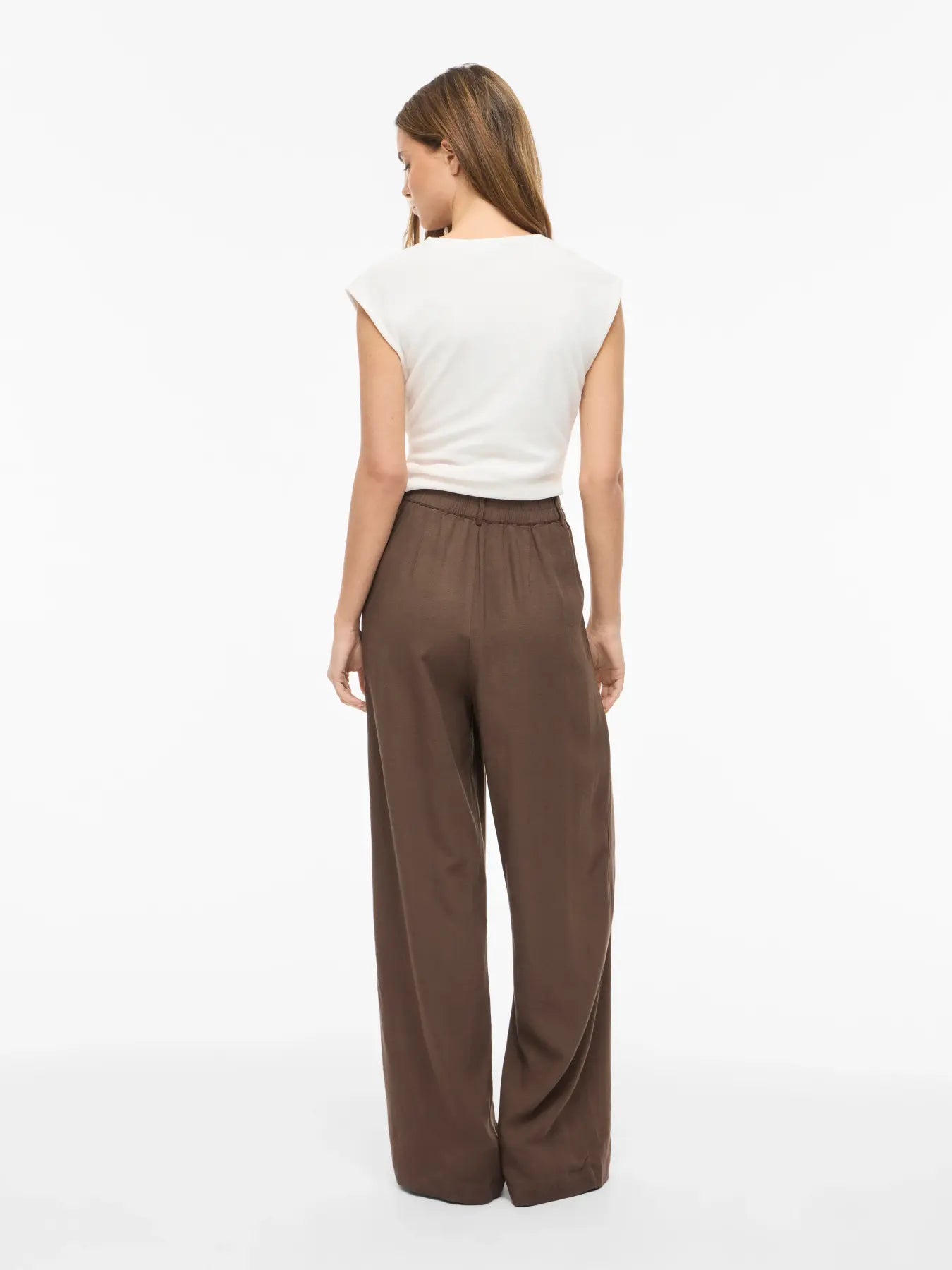 Linen Mix Trouser - Oatmeal or Brown