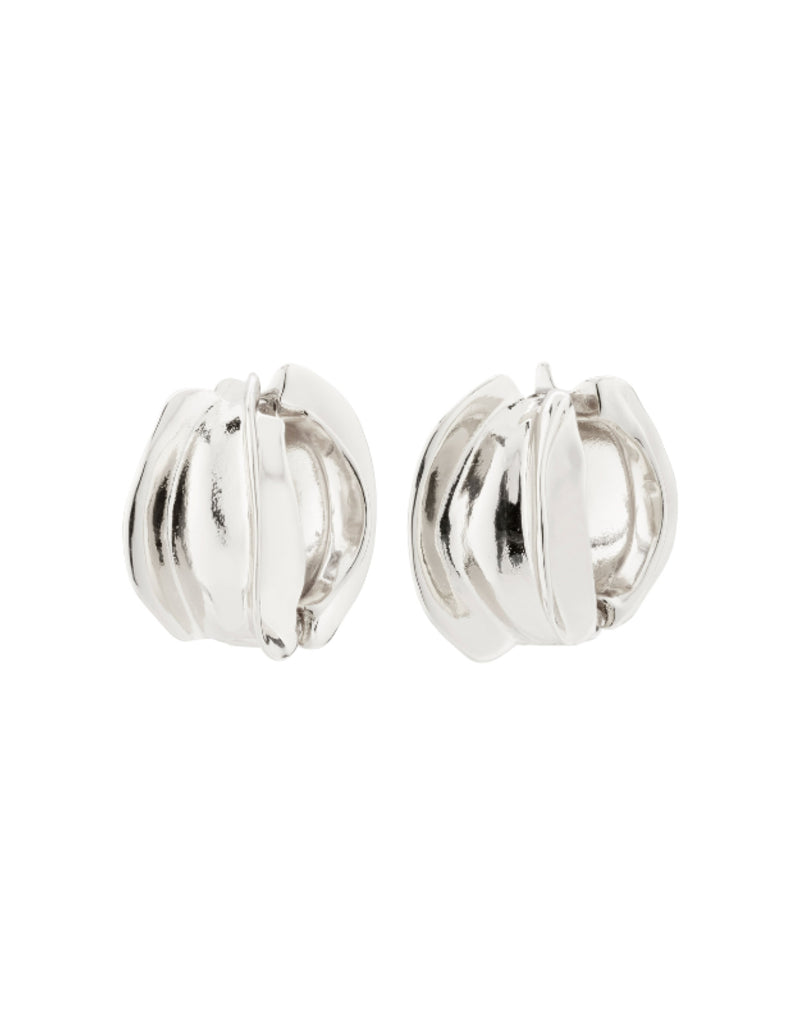 STAY Hoop Earrings Silver-Plated